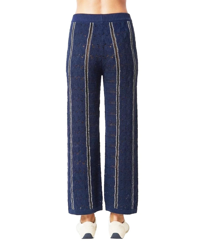 Central Park West Women's Amber Novelty Stitch Sweater Pant