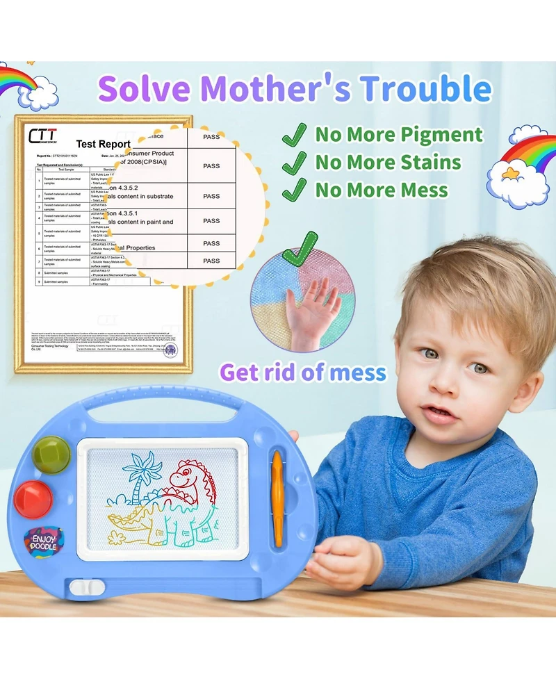 Gnuadz Toddler Erasable Doodle Drawing Learning Toy Gift
