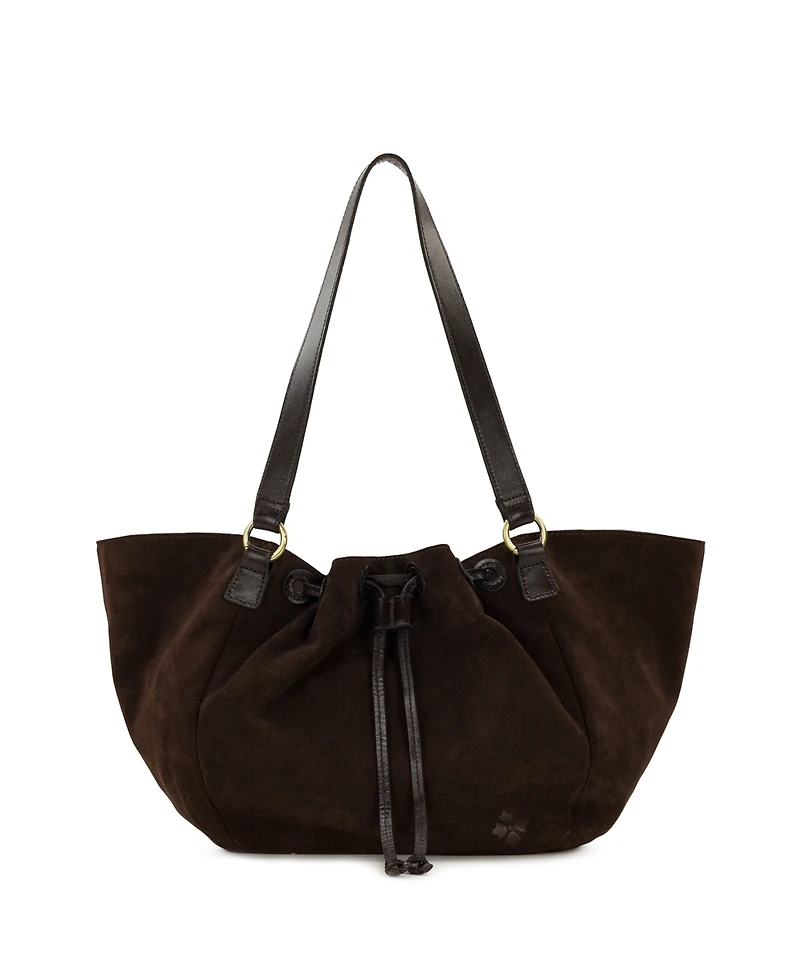 Patricia Nash Mads Drawstring Suede Small Tote Handbag