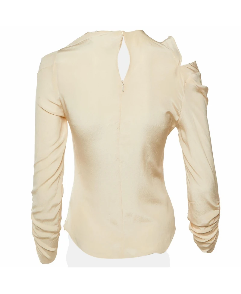 Pre-Owned Isabel Marant Women's Asymmetrical Ruched Silk Top