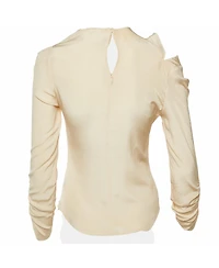 Pre-Owned Isabel Marant Women's Asymmetrical Ruched Silk Top