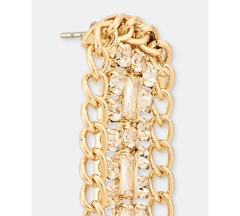 I.n.c. International Concepts Crystal Chain Waterfall Chandelier Earrings, Macy's Exclusive