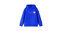 Minecraft Boys Block Butterfly Flying Youth Royal Blue Graphic Hoodie-Large