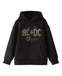 Ac/Dc Boys Acdc Logo Boombox Background Long Sleeve Youth Black