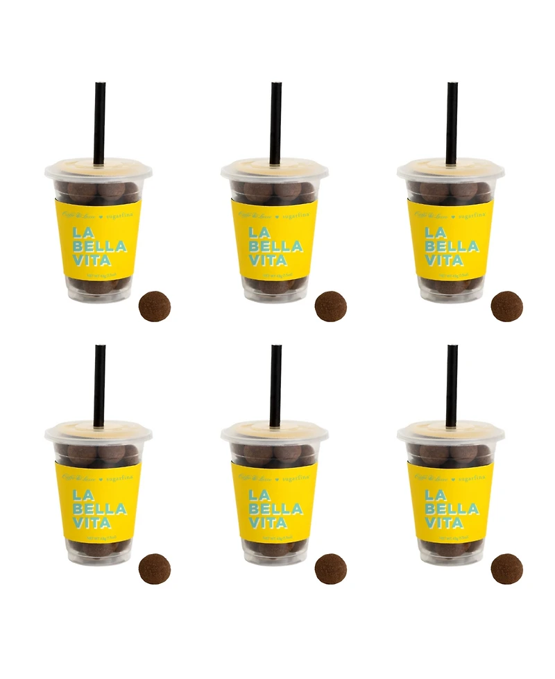 Sugarfina Caffe Luxxe Cold Brew Cordials Mini Coffee Cup Kit, 6-Piece