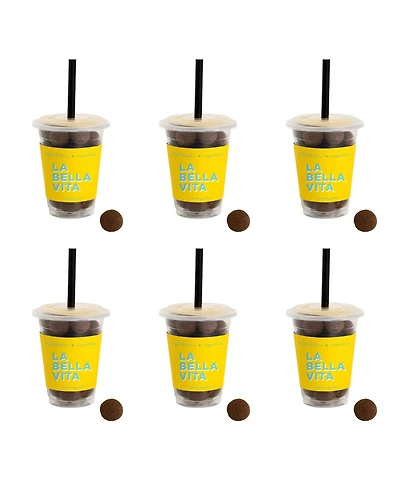 Sugarfina Caffe Luxxe Cold Brew Cordials Mini Coffee Cup Kit, 6-Piece