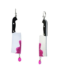 Betsey Johnson Faux-Stone Halloween Cleaver Drop Earrings