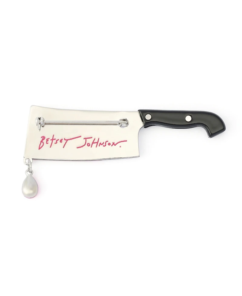 Betsey Johnson Faux-Stone Halloween Cleaver Brooch