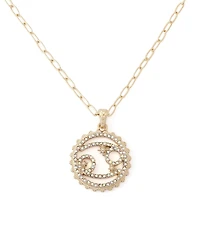 Betsey Johnson Faux-Stone Cancer Celestial Pendant Necklace Charm Zodiac Set