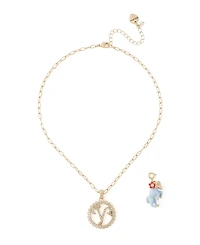 Betsey Johnson Faux-Stone Aries Celestial Pendant Necklace Charm Zodiac Set