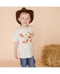 Sweet Wink Boys (5-8) Western Cowboy Short Sleeve T-Shirt