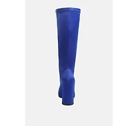 Presto Pink Stretchable Satin Long Boot Women