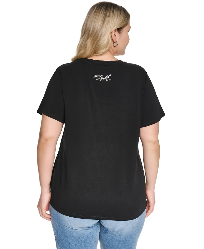 Karl Lagerfeld Paris Plus Short-Sleeve T-Shirt
