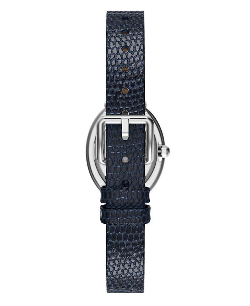 Tory Burch Women's Oval Blue Leather Watch 22mm