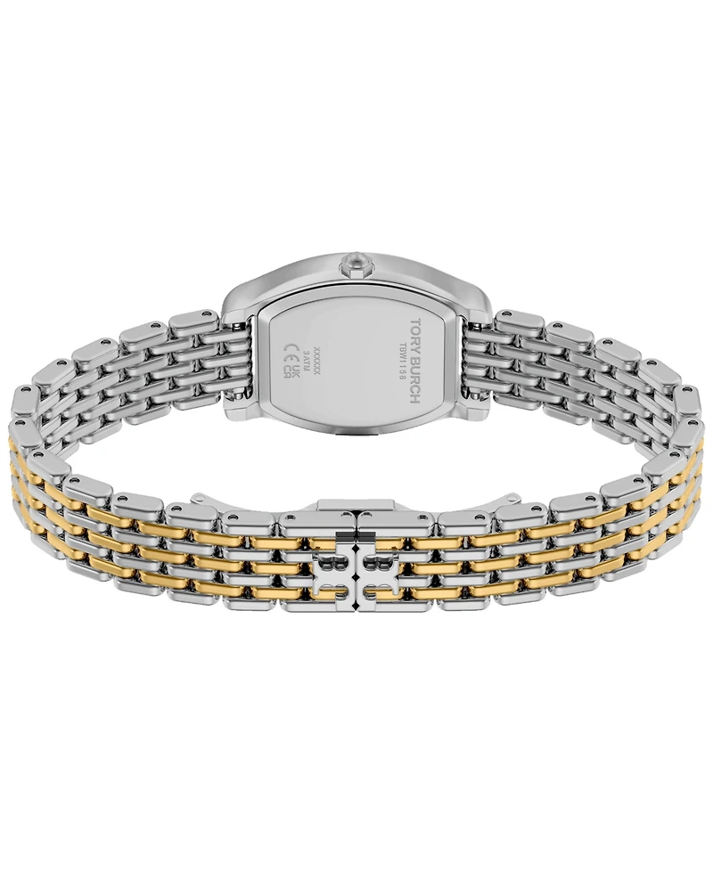 Tory Burch Women's Small Eleanor Curve Two-Tone Bracelet Watch 24mm
