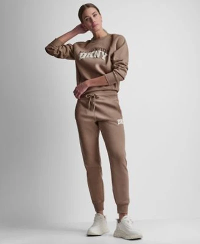 Dkny Sport Womens Varsity Puff Logo Fleece Set