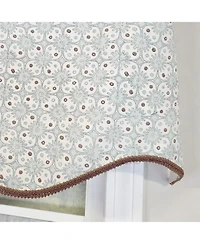 Rlf Home Blast Trimmed Provance Window Valance 100% Cotton Lined Rod Pocket