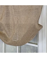 Rlf Home Linen Sheer Stationary Balloon Window Valance 100% Cotton Rod Pocket