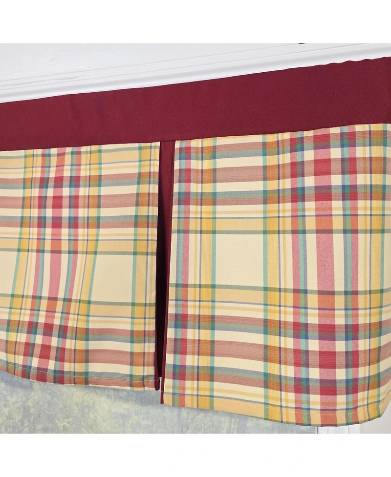 Rlf Home Syon Park Pleated Window Valance Cotton Rod Pocket