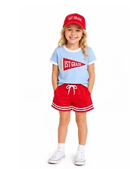 Bits & Bows Little/Big Unisex Back-to-School 1st Grade Baseball Hat