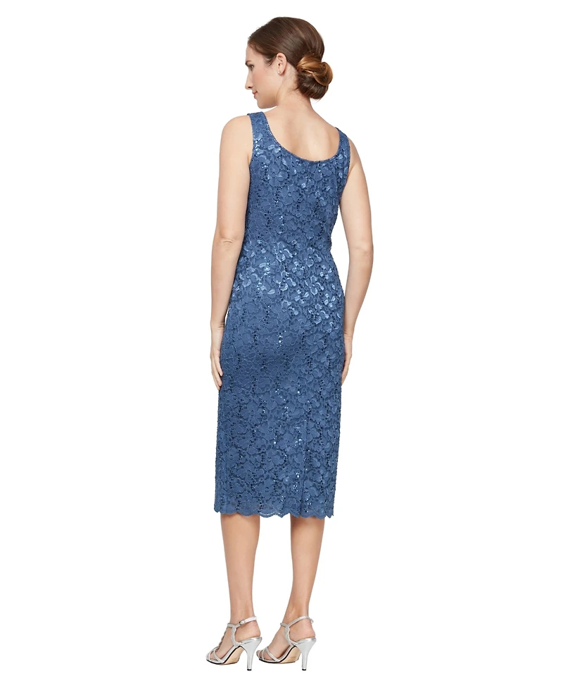 Sl Fashions 2-Pc. Lace Jacket & Midi Dress Set