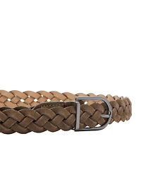 Mango Men's Braided Leather Belt