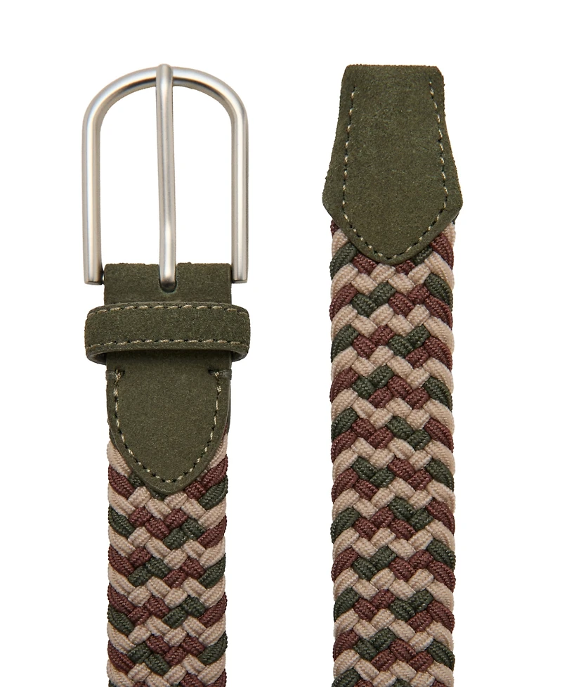 Mango Men's Braided Elastic Coloured Belt