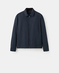 Mango Men's Zip-Up Modal Jacket