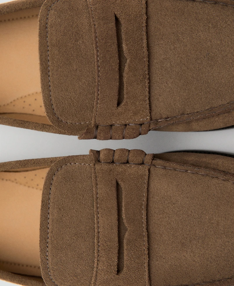 Mango Men's Split Leather Moccasins
