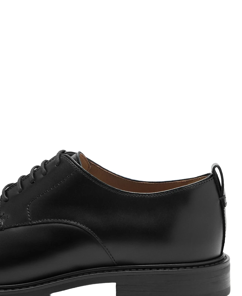 Mango Men's Lace-Up Leather Shoes