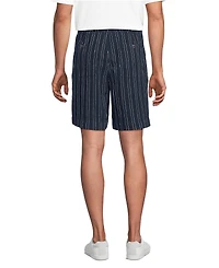 Lands' End Men's 7" Linen Cotton Elastic Waist Short