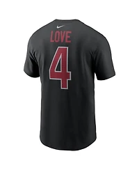 Nike Men's Jeremiyah Love Black Arizona Cardinals 2026 Nfl Draft Name Number T-Shirt
