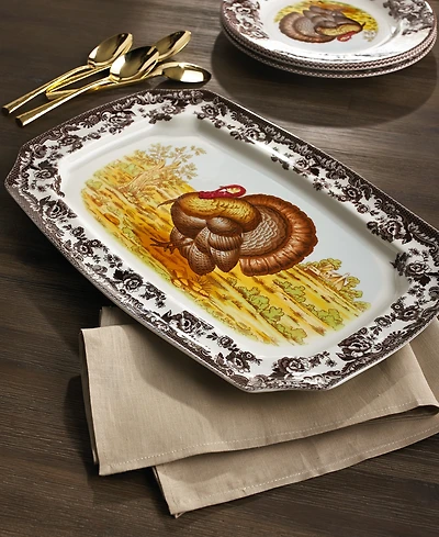 Spode Woodland Turkey Rectangular Platter
