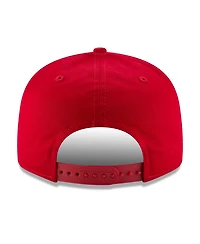 New Era Men's Scarlet San Francisco 49ers 80th Anniversary Side Patch 9FIFTY Snapback Hat