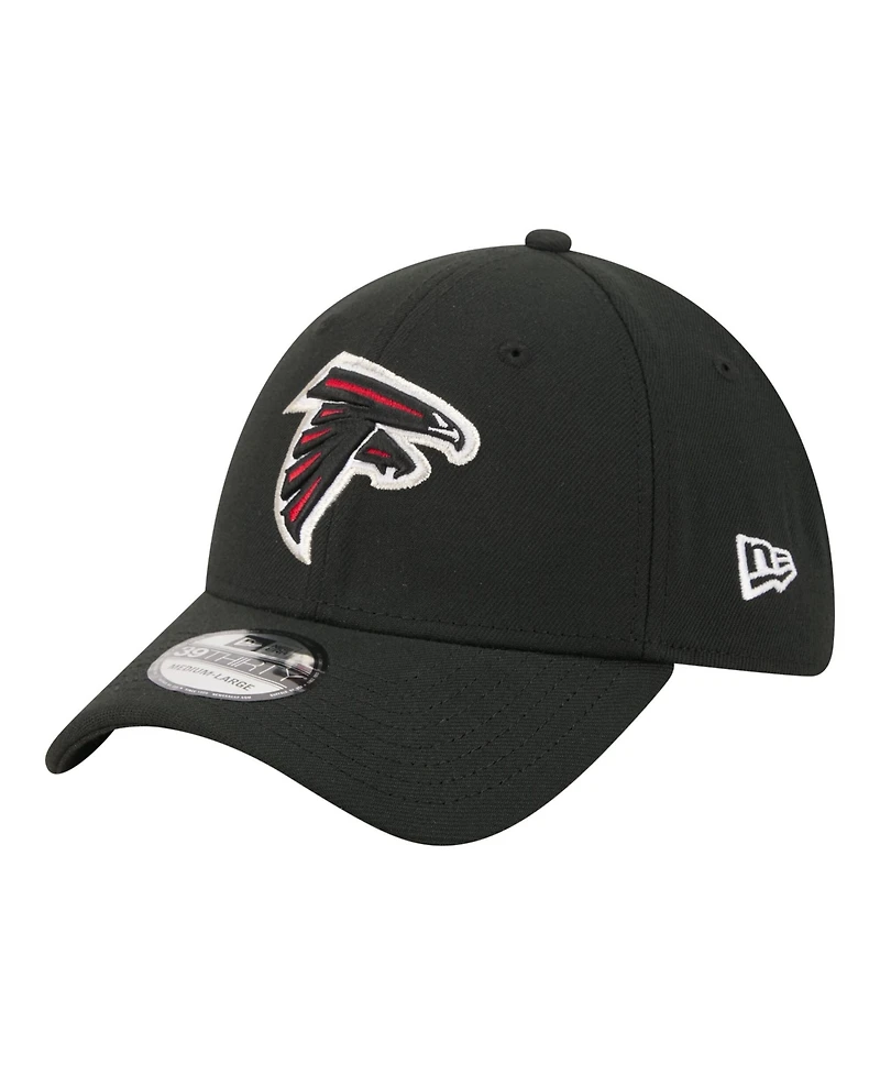 New Era Men's Black Atlanta Falcons Core Team 39THIRTY Flex Hat