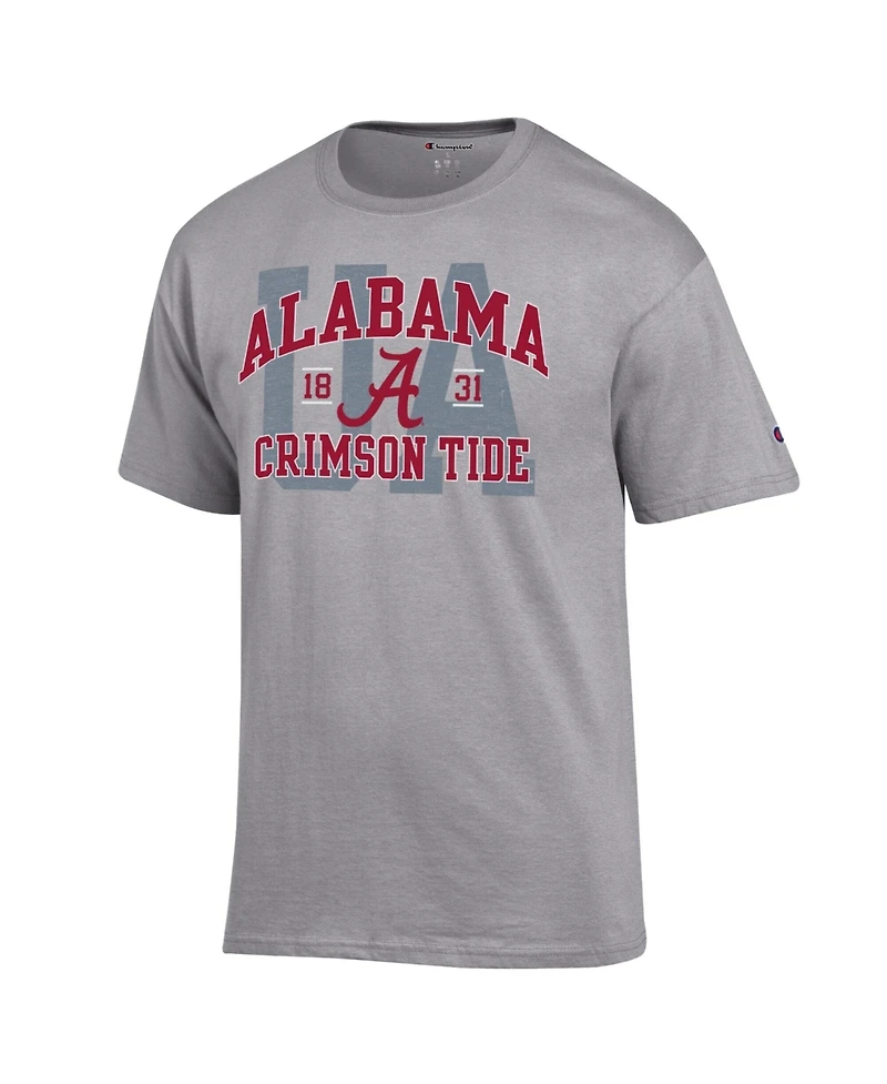 Champion Men's Heather Gray Alabama Crimson Tide Varsity T-Shirt