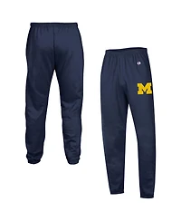 Champion Men's Navy Michigan Wolverines Powerblend Banded Fleece Sweatpants