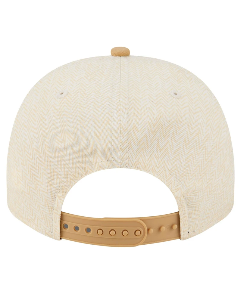 New Era Men's Cream Baltimore Ravens Herringbone 9FIFTY A-Frame Snapback Hat