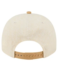 New Era Men's Cream Baltimore Ravens Herringbone 9FIFTY A-Frame Snapback Hat