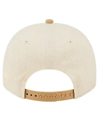 New Era Men's Cream Miami Dolphins Herringbone 9FIFTY A-Frame Snapback Hat