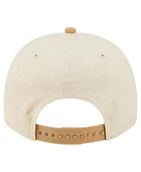 New Era Men's Cream New York Yankees Herringbone 9FIFTY A-Frame Snapback Hat