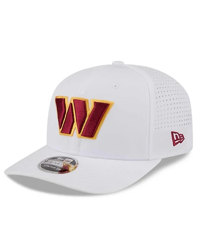 New Era Men's White Washington Commanders Name Plate 9SEVENTY Adjustable Hat