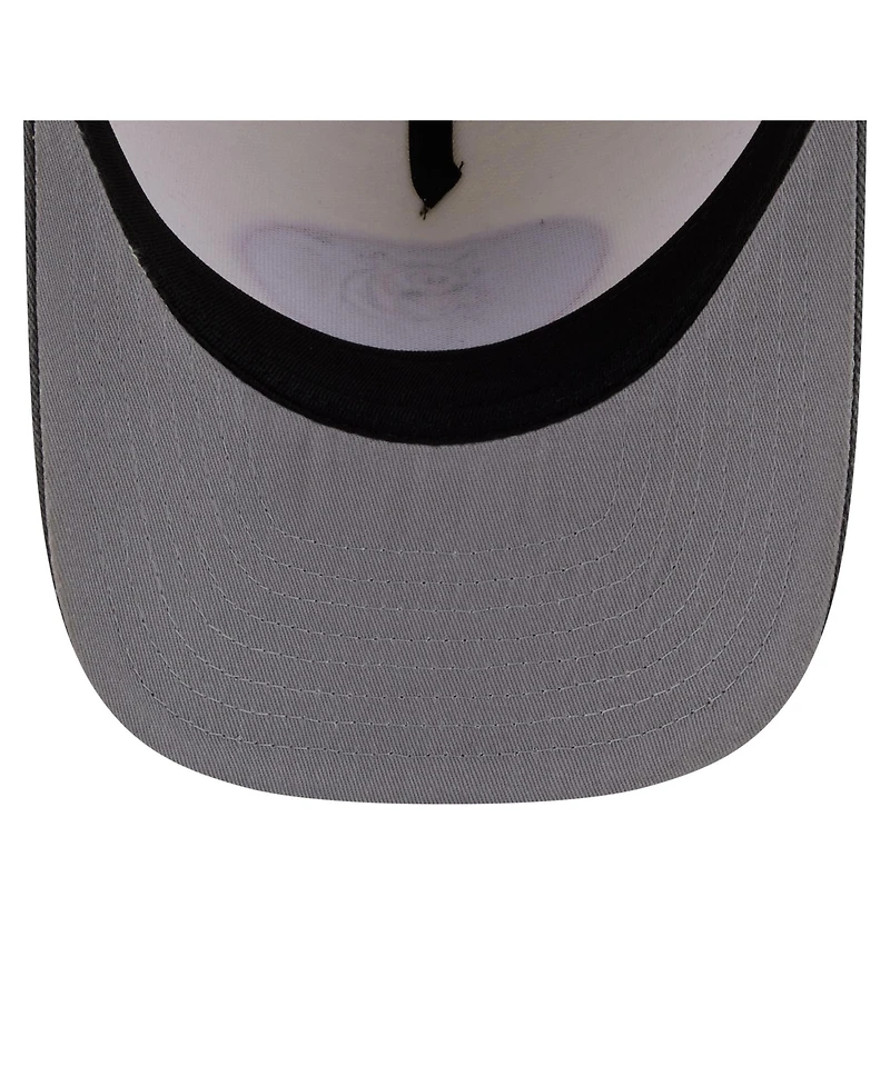 New Era Men's Cream/Black Cincinnati Bengals Washed A-Frame 9FIFTY Snapback Hat