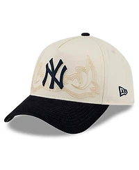 New Era Men's Stone New York Yankees Western Stitch 9FORTY A-Frame Adjustable Hat
