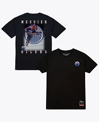 Mitchell & Ness Men's Mark Messier Black Edmonton Oilers Photo T-Shirt