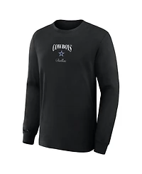 Fanatics Men's Black Dallas Cowboys Midnight Falls Long Sleeve T-Shirt
