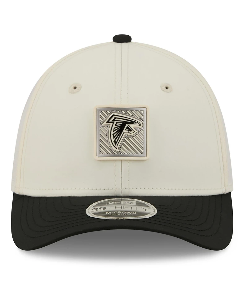 New Era Men's Cream/Black Atlanta Falcons 2026 Nfl Training Camp 39THIRTY Flex Hat