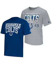 Starter Men's 2-pack Royal/Gray Indianapolis Colts Logo T-Shirt