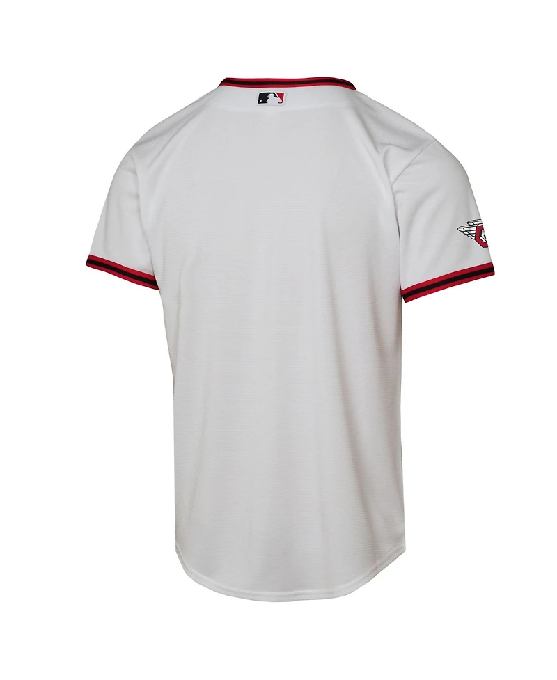 Nike Big Boys and Girls White Cleveland Guardians Home Stadium Jersey