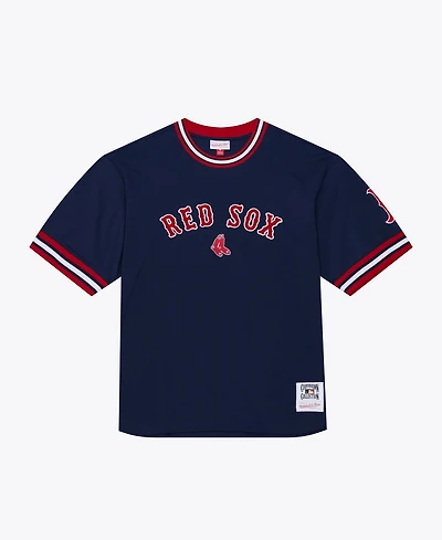 Mitchell & Ness Men's Navy Boston Red Sox Wild Pitch Ringer T-Shirt